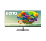 BenQ PD3420Q 34"W IPS LED 5ms 3440x1440 2K QHD, Design Mon, WQHD, AQCOL.,100% sRGB/98% P3,HDR400, B.I.,LBL,KVM, ICCsync, CAD/CAM, DualView, Contr.1000:1, 350 cd/m2, 2xHDMI,DP,USB-C(PD65W, DP Alt Mode),USB-C/USB 3.0x2, Sp.2x2.5W, HAdj., Swivel,Tilt, Gray