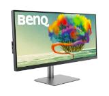 BenQ PD3420Q 34"W IPS LED 5ms 3440x1440 2K QHD, Design Mon, WQHD, AQCOL.,100% sRGB/98% P3,HDR400, B.I.,LBL,KVM, ICCsync, CAD/CAM, DualView, Contr.1000:1, 350 cd/m2, 2xHDMI,DP,USB-C(PD65W, DP Alt Mode),USB-C/USB 3.0x2, Sp.2x2.5W, HAdj., Swivel,Tilt, Gray