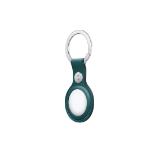 Apple AirTag Leather Key Ring - Forest Green