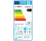 Bosch WQG233D1BY SER6, Tumble dryer with heat pump 8 kg , Energy efficiency A+++,  64 dB,  AutoDry, AntiVibration design, Half charge option, Drum volume 112 l, White