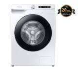Samsung WW80T534DAW/S7, Washing Machine, 8 kg, 1400 rpm,  Energy Efficiency B, AI Control, Eco Bubble, Bubble Soak, Hygiene Steam, Spin Efficiency B, WiFi , Smart Things, White, Black door
