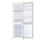 Samsung RB34T672FEL/EF, Refrigerator with SpaceMax Technology, Fridge Freezer, Total 344 l, refrigerator 230 l, freezer 114 l, Energy Efficiency F, All-Around Cooling, No frost, Power Cool function, External Display, 35 dB, 186/59.5/65.8,  Light beige