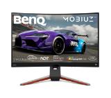 BenQ MOBIUZ 2K EX3210R, 31.5'' VA, 165Hz, 1ms, 2560x1440 QHD, 16:9 Curved Gaming, FreeSync Pro, P3 90%, sRGB, Flicker-free, Light Tuner,HDR 400,HDRi, B.I.+,LBL, Black eQualizer, 1000:1, 400cd/m2, treVolo 2x2W+5W woofer, 2xHDMI 2.0, DP, Height Adj., Gray