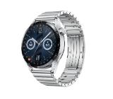 Huawei Watch GT 3 46mm, Elite Jupiter-B19T, 1.43", Amoled, 466x466, PPI326, 4GB, Bluetooth 5.2 supports BLE/BR/EDR, 5ATM, NFC, GPS, Battery 455 maAh, Stainless Steel Strap