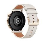 Huawei Watch GT 3 42mm, Milo-B19V,  1.32", Amoled, 466x466, PPI 356, 4GB, Bluetooth 5.2, supports BLE/BR/EDR, 5ATM, Battery 292 maAh, Light Gold, White Leather Strap