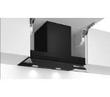 Bosch DBB67AM60, SER6, Integrated box hood, 60 cm,  B, black, LED, max 460 m3/h, 63 dB, clear glass, black print