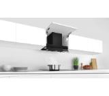 Bosch DBB67AM60, SER6, Integrated box hood, 60 cm,  B, black, LED, max 460 m3/h, 63 dB, clear glass, black print