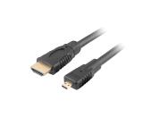 Lanberg HDMI(M)->HDMI MICRO(M) V1.4 1.8m 4K 3D, black