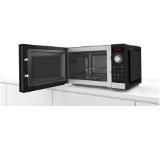 Bosch FEL023MS2, SER2, Freestanding microwave, 800 W, 20 l, Number of power levels 5, 27 cm glass rotating plate, AutoPilot 8, Grill function, Stainless steel