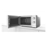 Bosch FFL020MW0, SER2, Freestanding microwave, 800 W, 20 l, Number of power levels 5, 27 cm glass rotating plate, White