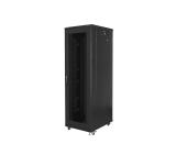 Lanberg rack cabinet 19" free-standing 42U / 800x800 self-assembly flat pack with mesh door, black