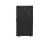 Lanberg rack cabinet 19" free-standing 27U / 600x800 self-assembly flat pack with mesh door LCD, black