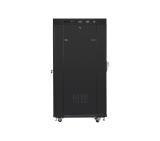 Lanberg rack cabinet 19" free-standing 27U / 600x800 self-assembly flat pack with mesh door LCD, black