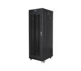 Lanberg rack cabinet 19" free-standing 37U / 600x800 self-assembly flat pack with mesh door LCD, black