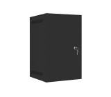 Lanberg rack cabinet 10" wall-mount 9U / 280x310 self-assembly flat pack with metal door, black