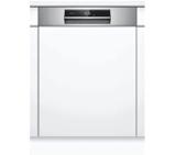 Bosch SMI8YCS03E, SER8, Learning dishwasher semi-integrated, B, Zeolith, EcoDrying, 9,5 l, 14 ps, 8p/6o, 43 dB(B), Silence 41 dB, 3rd drawer, Extra Clean Zone, 2 TFT display, PerfectDry, Home Connect, interior light