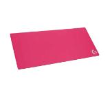Logitech G840 XL Cloth Mouse Pad, 400 x 900 mm, Moderate Friction, Rubber Base, Low Profile 3 mm, Magenta