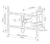 Neomounts by Newstar Screen Wall Mount (full motion, 3 pivots, VESA 600x400)