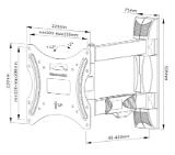 Neomounts by Newstar Screen Wall Mount (full motion, 3 pivots, VESA 200x200)