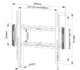 Neomounts by Newstar Screen Wall Mount (fixed, ultra thin, VESA 400x400)