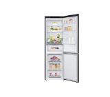 LG GBB61BLJMN, Refrigerator, Bottom Freezer, 341 l, Total No Frost, LINEAR Cooling, Multi-Air Flow, Moist Balance Crisper, Smart Diagnosis, Door Cooling+TM, Energy Efficiency E, Steel black