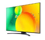 LG 65NANO763QA, 65" 4K IPS HDR Smart Nano Cell TV, 3840x2160, Pure Colors, DVB-T2/C/S2, Active HDR ,HDR 10 PRO, webOS Smart TV, ThinQ AI, NVIDIA GeForce, HGiG, WiFi, Clear Voice Pro, Bluetooth 5.0, Miracast / AirPlay2, One Pole stand, Black
