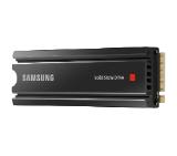 Samsung SSD 980 PRO Heatsink 1TB Int. PCIe Gen 4.0 x4 NVMe 1.3c, V-NAND 3bit MLC, Read up to 7000 MB/s, Write up to 5100 MB/s, Elpis Controller, Cache Memory 1GB DDR4