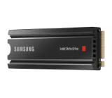 Samsung SSD 980 PRO Heatsink 2TB Int. PCIe Gen 4.0 x4 NVMe 1.3c, V-NAND 3bit MLC, Read up to 7000 MB/s, Write up to 5100 MB/s, Elpis Controller, Cache Memory 2GB DDR4