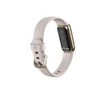 Fitbit Luxe, Soft Gold and White (with extra Charging cable & extra Peony Classic band)