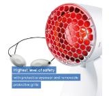 Beurer IL 11 infrared heat lamp, for colds and muscle tension, 5 angle settings, maximum safety with goggles and protective shield, medical device