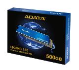 Adata 500GB , LEGEND 750, PCIe Gen3 X4, M.2 2280- Solid State Drive