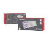 Genesis Mechanical Gaming Keyboard Thor 660 Wireless RGB Backligtht Gateron Red White