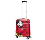 Samsonite AT 4-wheel 55cm Spinner suitcase Wavebreaker Mickey Comics Red
