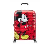 Samsonite AT 4-wheel 67cm Spinner suitcase Wavebreaker Mickey Comics Red