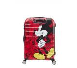 Samsonite AT 4-wheel 77cm Spinner suitcase Wavebreaker Mickey Comics Red