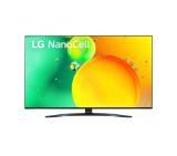 LG 43NANO763QA, 43" 4K IPS HDR Smart Nano Cell TV, 3840x2160, DVB-T2/C/S2, AI a5, Active HDR ,HDR 10 PRO, webOS Smart TV, ThinQ AI, WiFi, Clear Voice, Bluetooth, Hdmi, CI, Miracast / AirPlay2, One Pole stand,Silver
