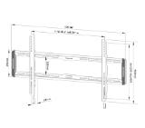 Neomounts by NewStar Screen Wall Mount (fixed, ultra thin, VESA 800x400)