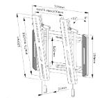 Neomounts by NewStar Screen Wall Mount (tilt, VESA 200x200)