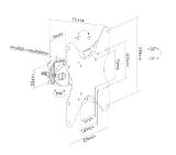 Neomounts by NewStar Screen Pole Clamp/Truss Mount 1 pivot VESA 200x200 (polediameter 28-50 mm)