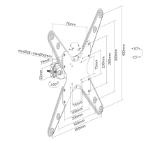 Neomounts by NewStar Screen Pole Clamp/Truss Mount 1 pivot VESA 400x400 (polediameter 28-50 mm)