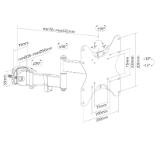 Neomounts by NewStar Screen Pole Clamp/Truss Mount 3 pivots VESA 200x200 (pole diameter 28-50 mm)