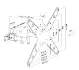 Neomounts by NewStar Screen Pole Clamp/Truss Mount 3 pivots VESA 400x400 (pole diameter 28-50 mm)