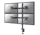 Neomounts by NewStar Flat Screen Desk Mount (clamp/grommet) for 4 Screens