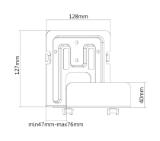 Neomounts by NewStar Universal Mediabox Mount 47-76 mm. depth (also suited for Apple TV)