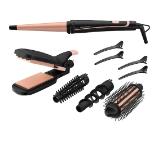 Rowenta CF4231F0 Multi Styler Infinite looks 14 in 1, conical, monotemp, accessories: conical curling wand, 2 in 1 straightening and crimping plates, eliptic waving wand, cool tip, pouch, heating indicator, heat-up time 60s, hanging loop