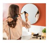 Rowenta CF4231F0 Multi Styler Infinite looks 14 in 1, conical, monotemp, accessories: conical curling wand, 2 in 1 straightening and crimping plates, eliptic waving wand, cool tip, pouch, heating indicator, heat-up time 60s, hanging loop