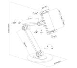 Neomounts by NewStar universal tablet stand for 4.7-12.9" tablets, White