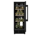Bosch KUW20VHF0 SER6 Wine cooler with glass door, F, 82.0 cm x 30.0 cm x 55.0 cm, Number of shelves - 4, Capacity for bottles of 750 ml - 21, Temperature range (° C) - 5-20 ° C, 38 dB (A)