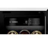 Bosch KUW20VHF0 SER6 Wine cooler with glass door, F, 82.0 cm x 30.0 cm x 55.0 cm, Number of shelves - 4, Capacity for bottles of 750 ml - 21, Temperature range (° C) - 5-20 ° C, 38 dB (A)