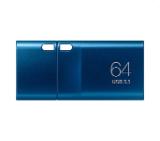 Samsung 64 GB Flash Drive, 300 MB/s, USB-C 3.1, Blue